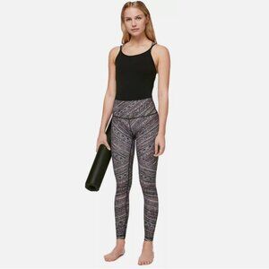 Lululemon Wunder Under High-rise leggings Women's 4 Tribal Pace White Black Pink